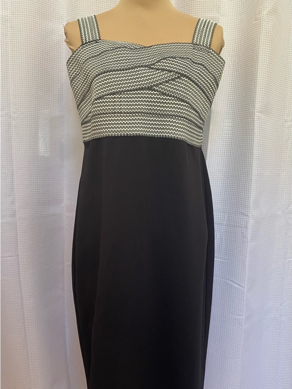 Ladies SPENSE Sleeveless Sheath Dress Black/White Size 14
